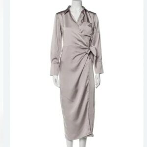 Jason Wu Elegant Satin Wrap NWOT Dress XS